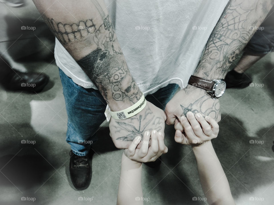 Helping hand. Cuteness from my daughter and friend