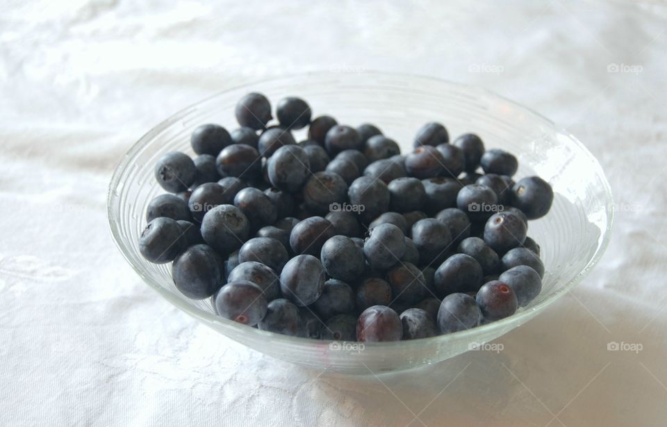Blueberries in bowl