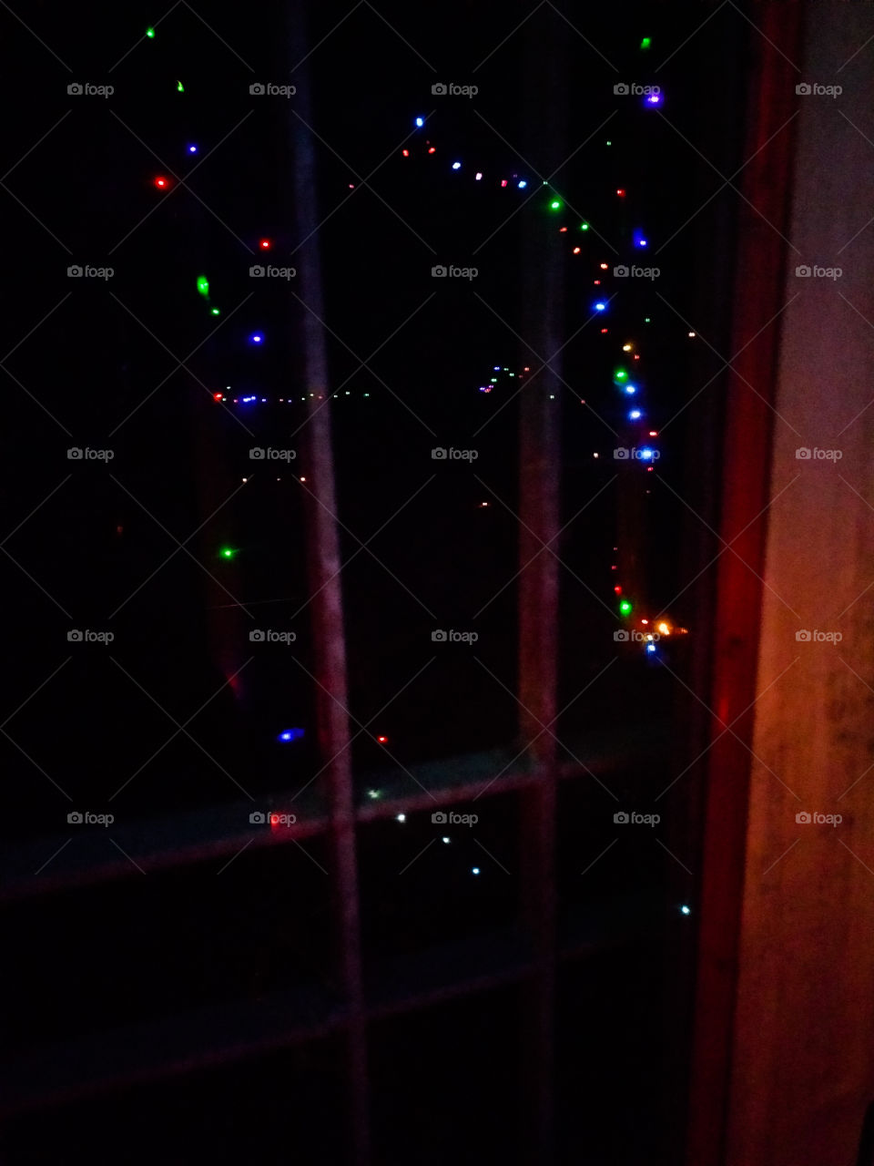 The fairy lights from my window, this view lights up my night 🌃