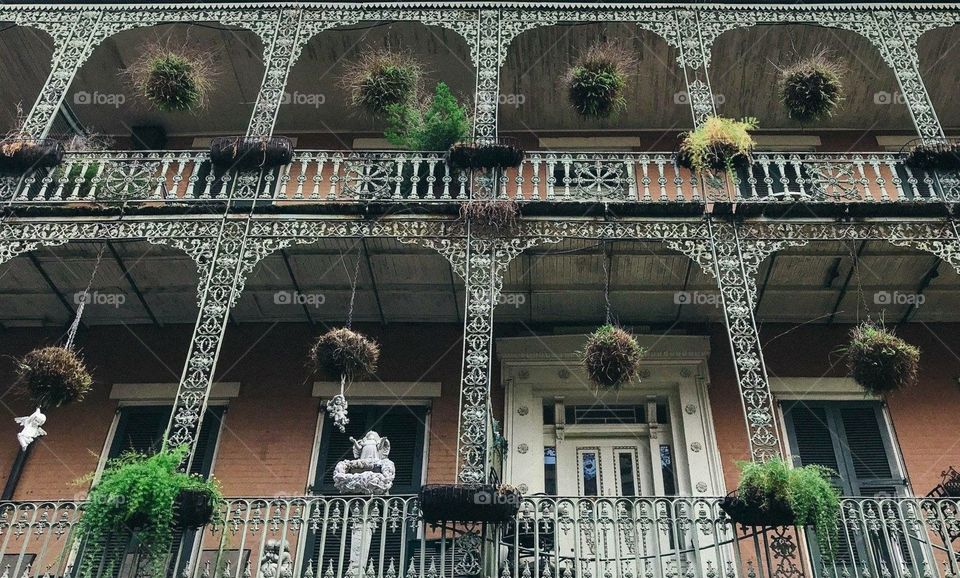 New Orleans’ architecture facade.