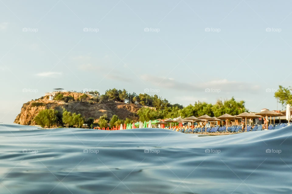 Summer Beach On Greek Island Lesvos
