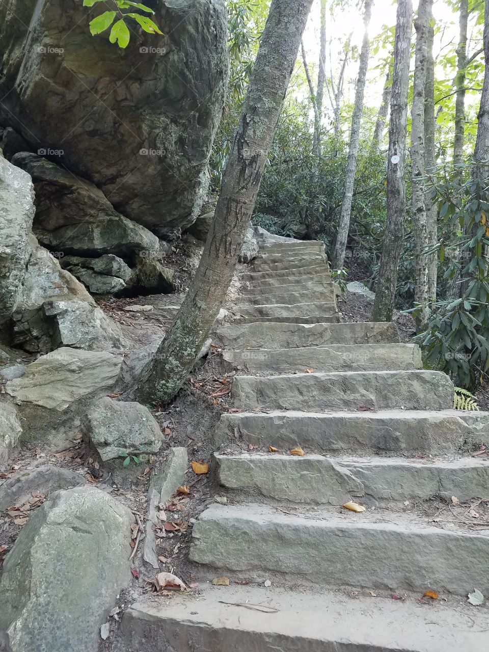 Rock stairs