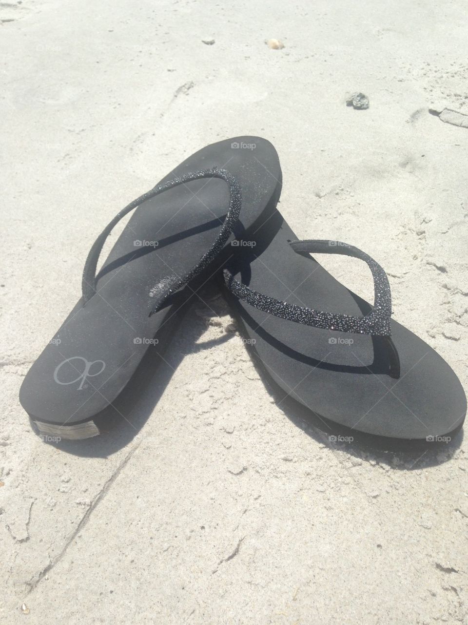 Flip Flops by the Ocean