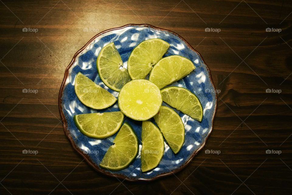 A Plate Of Limes