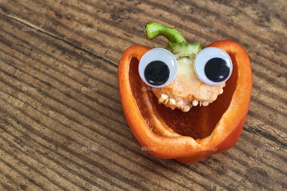 Happy red pepper