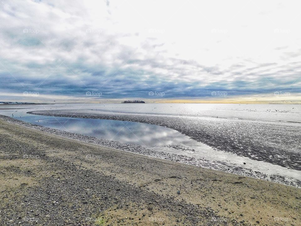 Walnut Beach with Charles Island