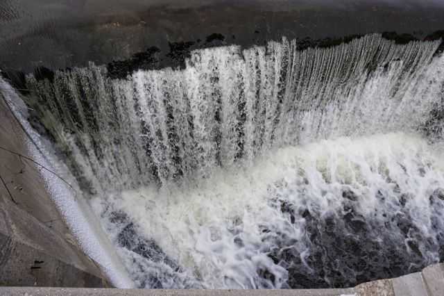 Winter Water Falling