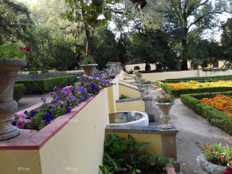 Jardim do cerco Palácio de Mafra Portugal