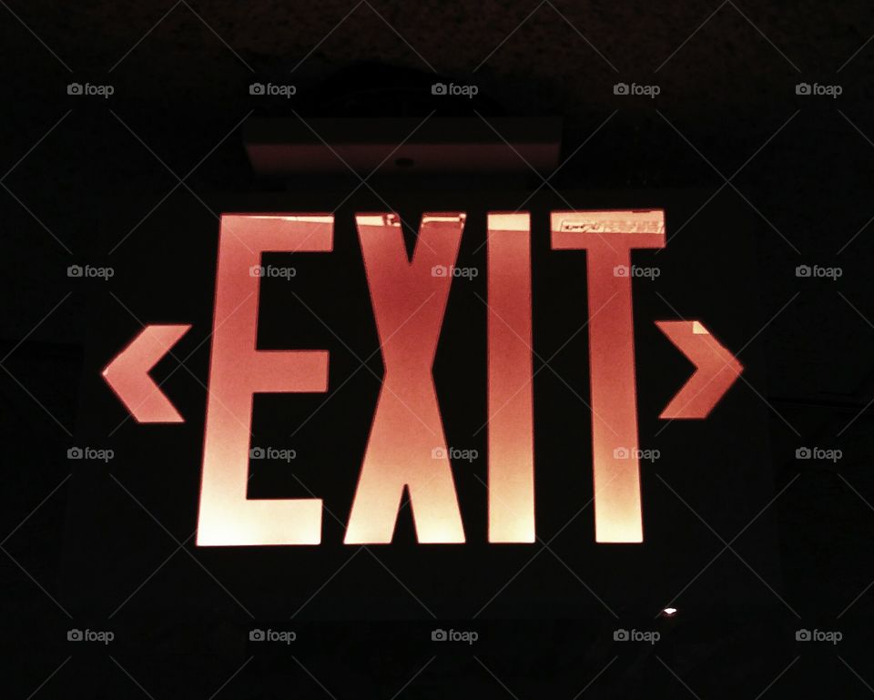 exit sign