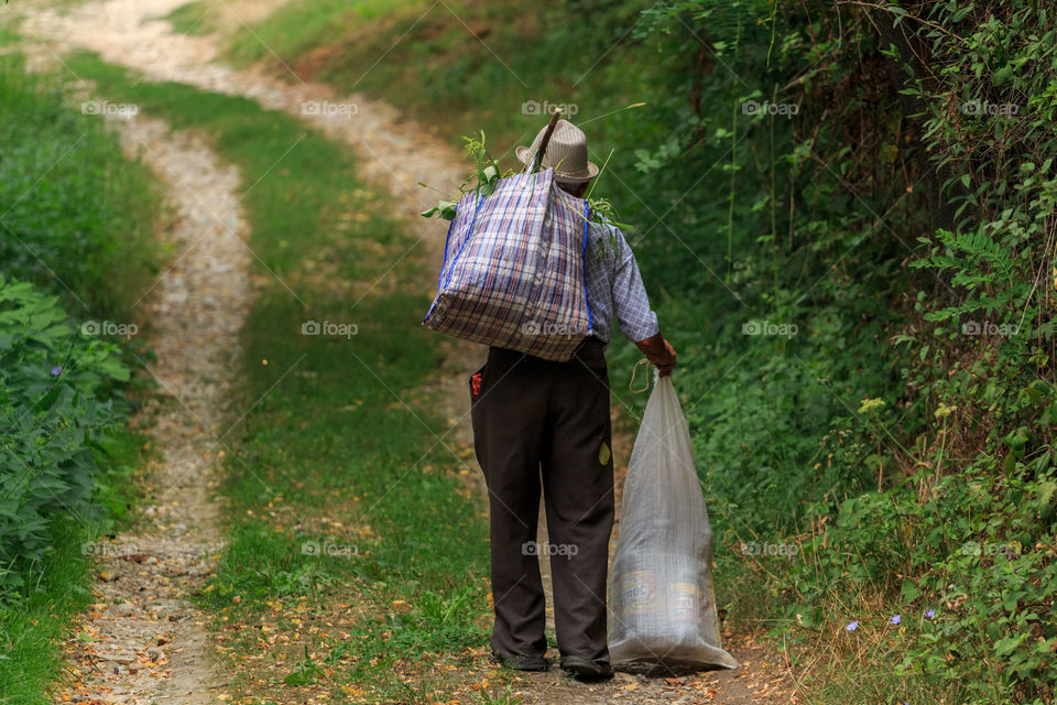 Old man walking