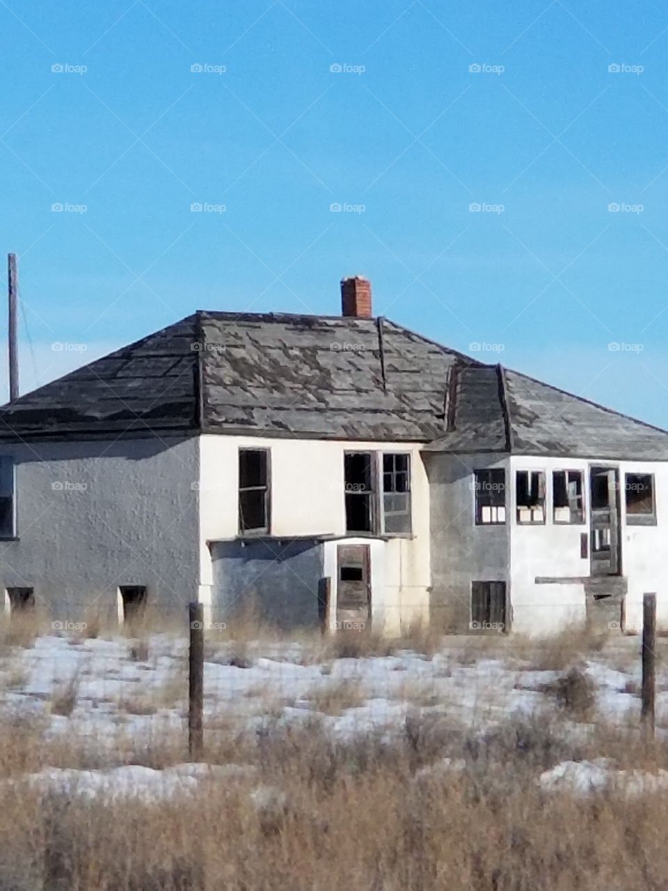 abandoned house in Wyoming