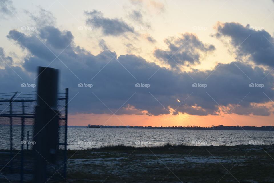Beautiful Sunset over Pensacola Bay