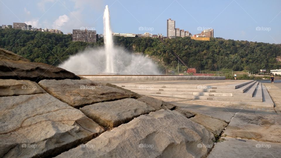 fountain at the point