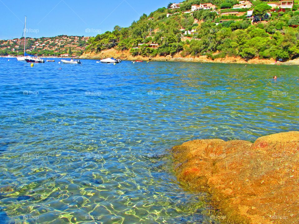 Surface of ripple water