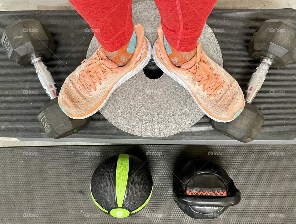 Feet ready for a workout