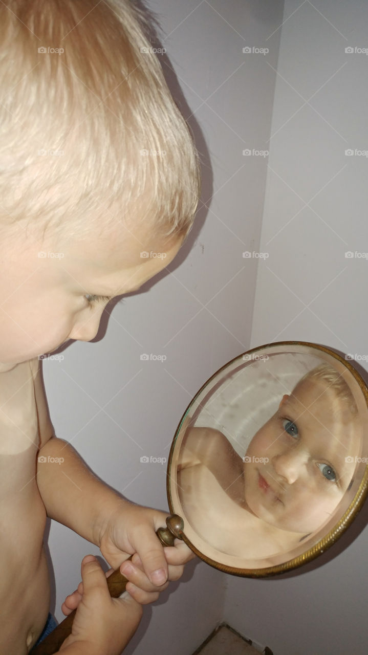 boy in the mirror