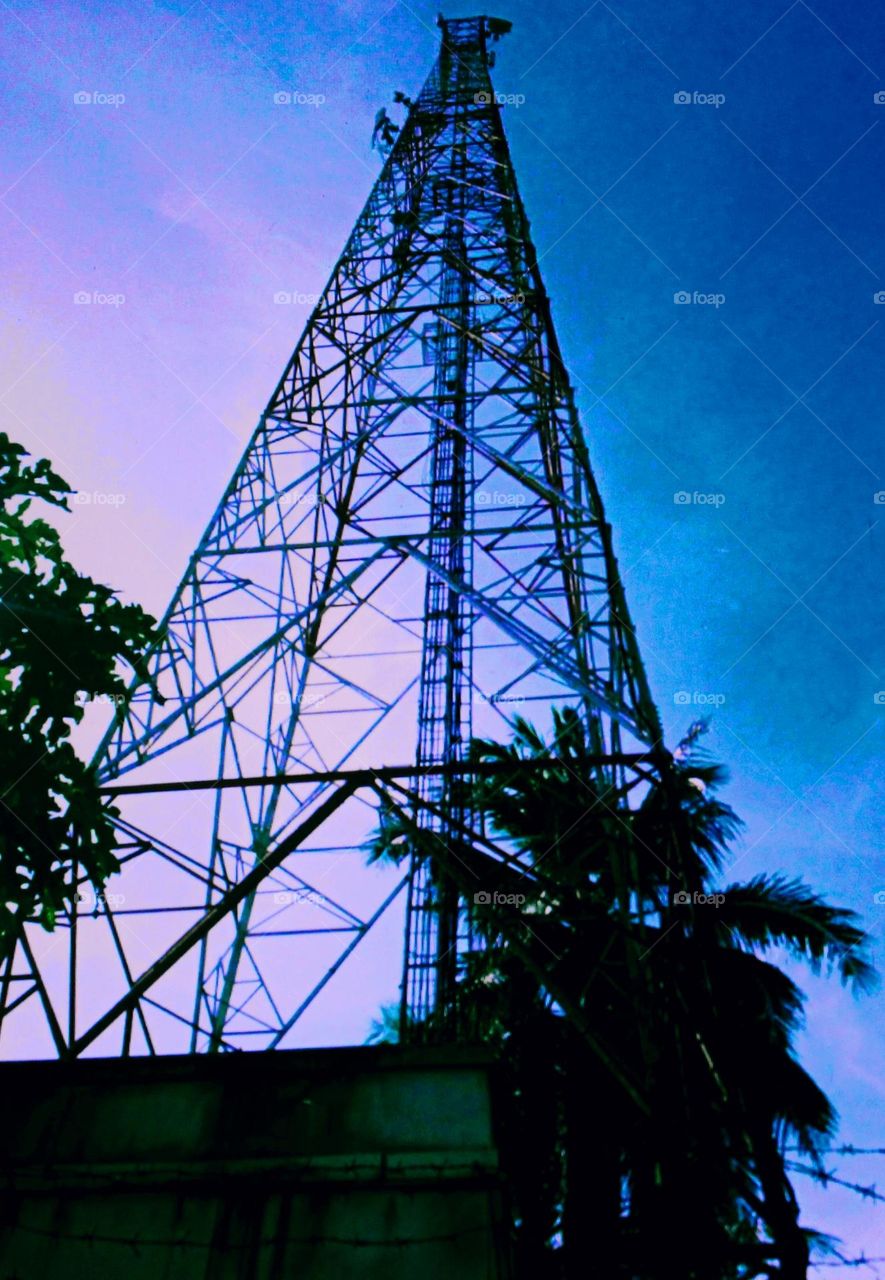 The transmission tower of one of the cellular network operators has the function of boosting the signal of the cellular network so that the cellular network is faster and stronger in capturing the signal from one of the operators.