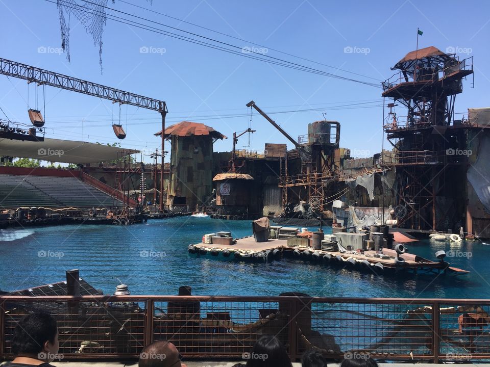 Waterworld Show. Photo taken May 2018 at Universal Studios. 