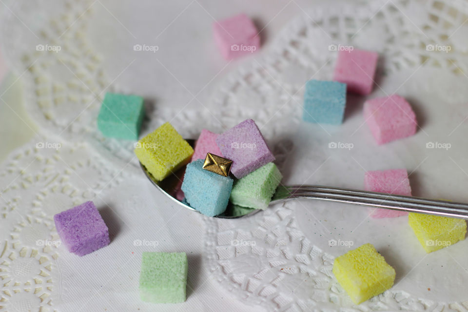teatime colorful sugarcubes 