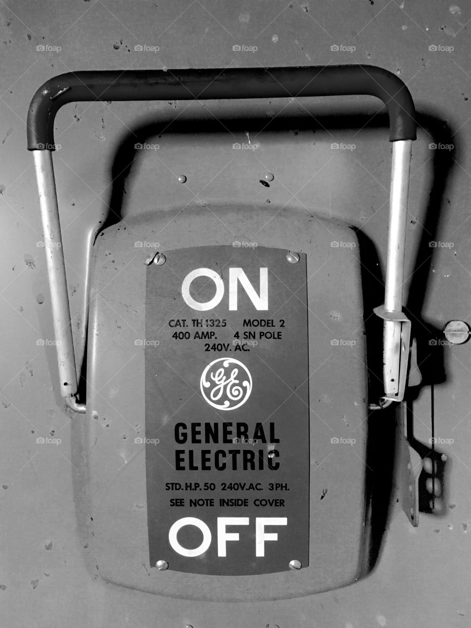 Old fashioned electrical switch 