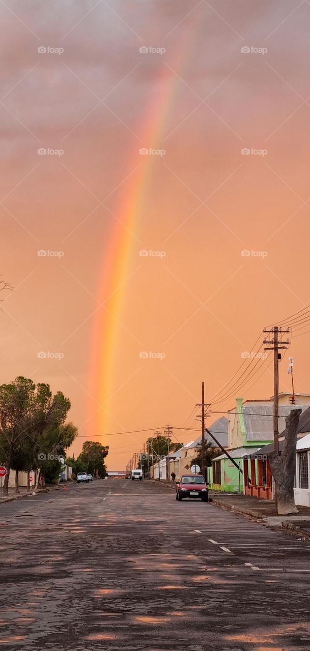 beautiful rainbow fraserburg in the karoo