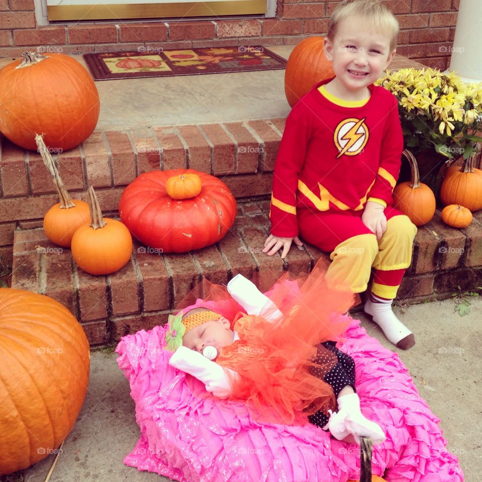 The flash and the pumpkin 