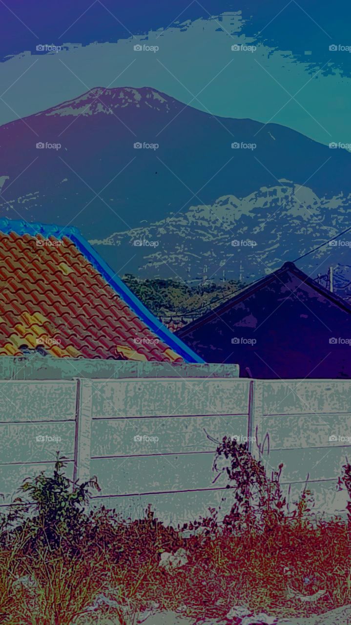 Beautiful view in front of the house