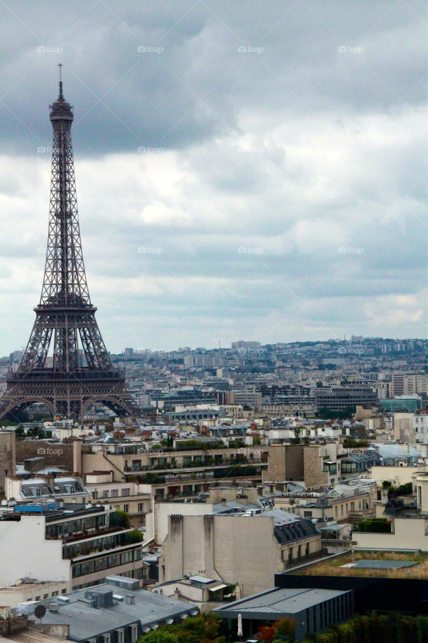Paris viewed from the Arc de Triomphe 
