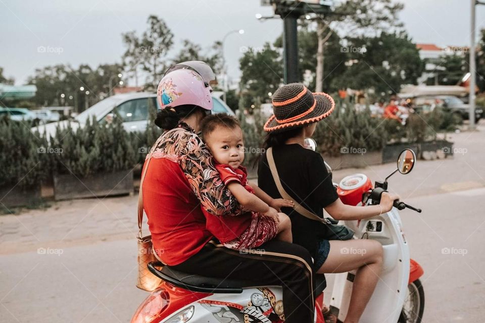 Tuktuk ride with Family