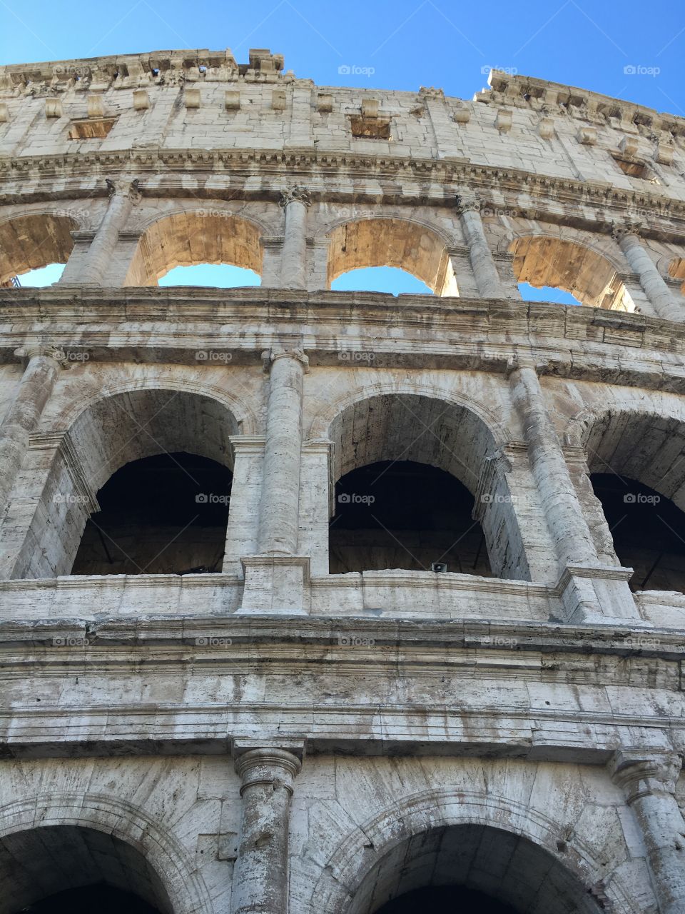 Ancient colosseum landmark