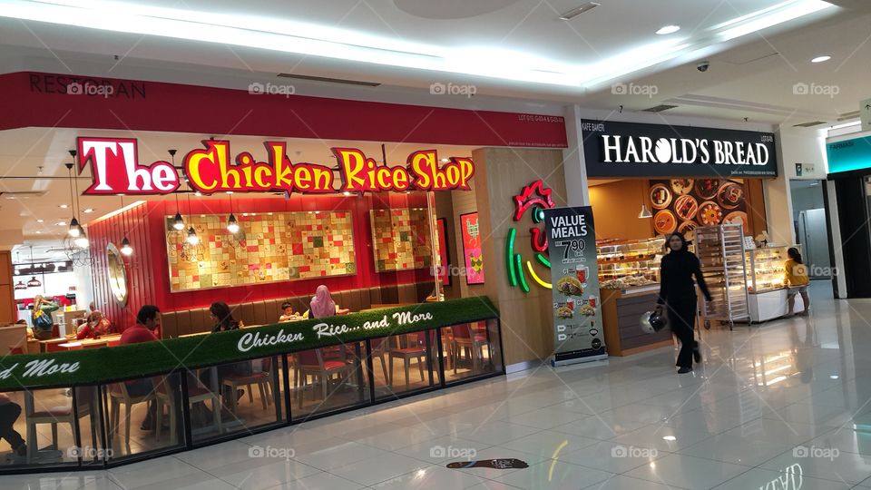 Chinese fast food joint named Chicken Rice Shop at Seremban Prima Mall Malaysia