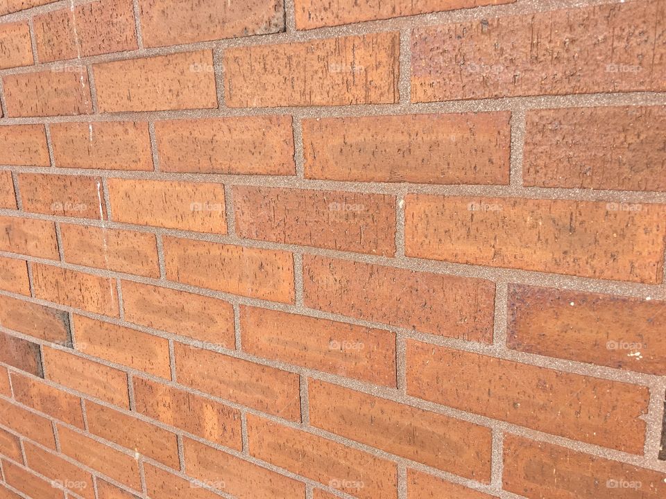 Red brick wall