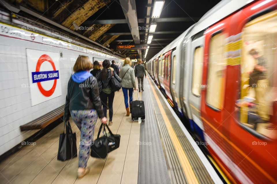 Local subway station Euston Square in London.