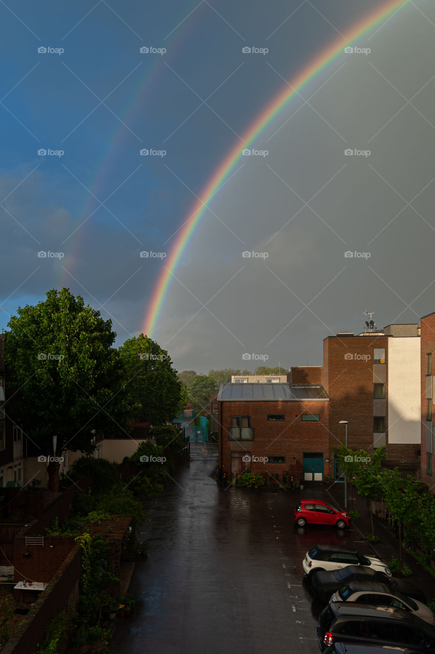 Double rainbow.