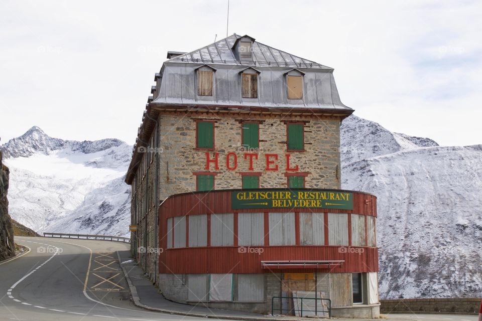 Hotel On Hill.Swiss Alps,Valais