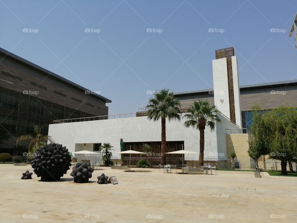 The campus mosque in King Abdullah University of Science and Technology, Thuwal, Saudi Arabia