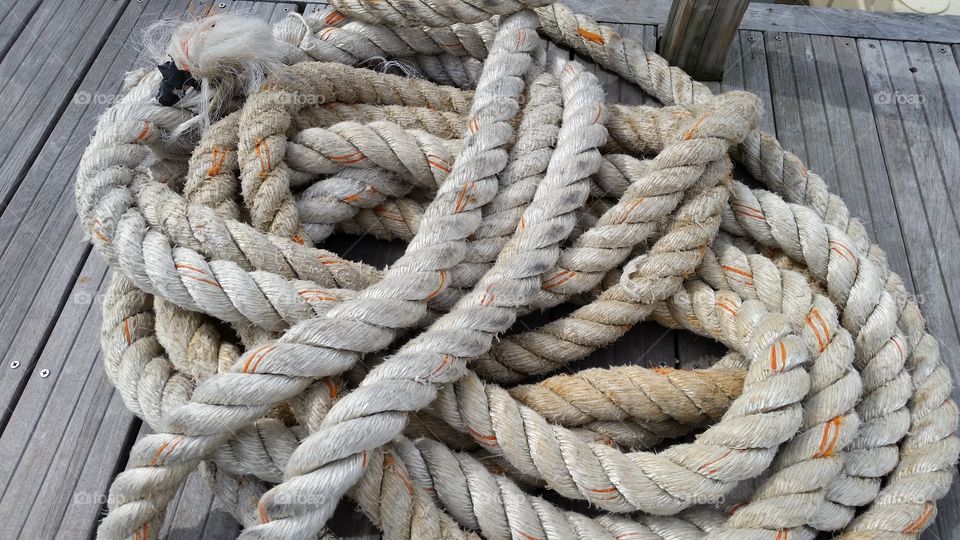 Rope on the dock