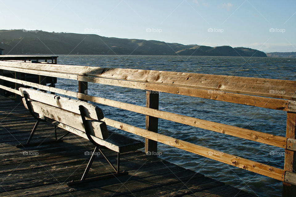 bench on the pier