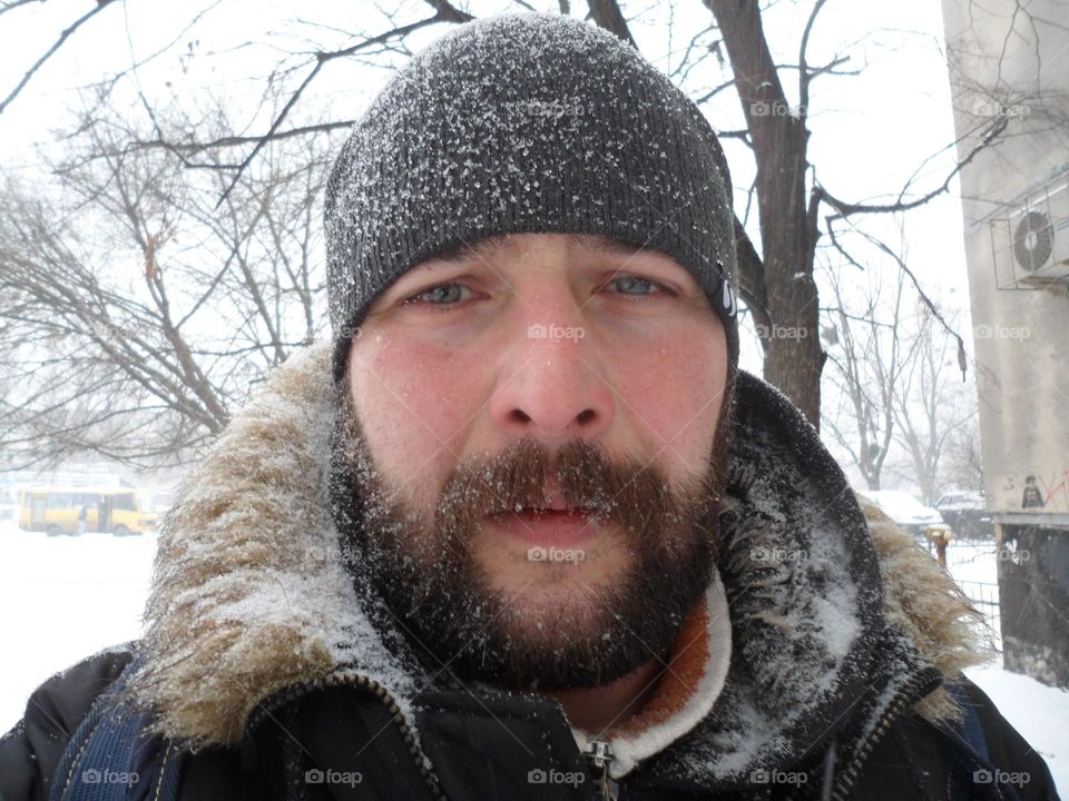 selfie of a man with a beard