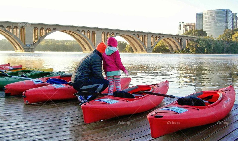 Kayaks Waiting