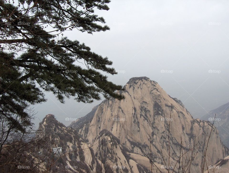 Mt Hua near Huayin in Shaanxi Province China