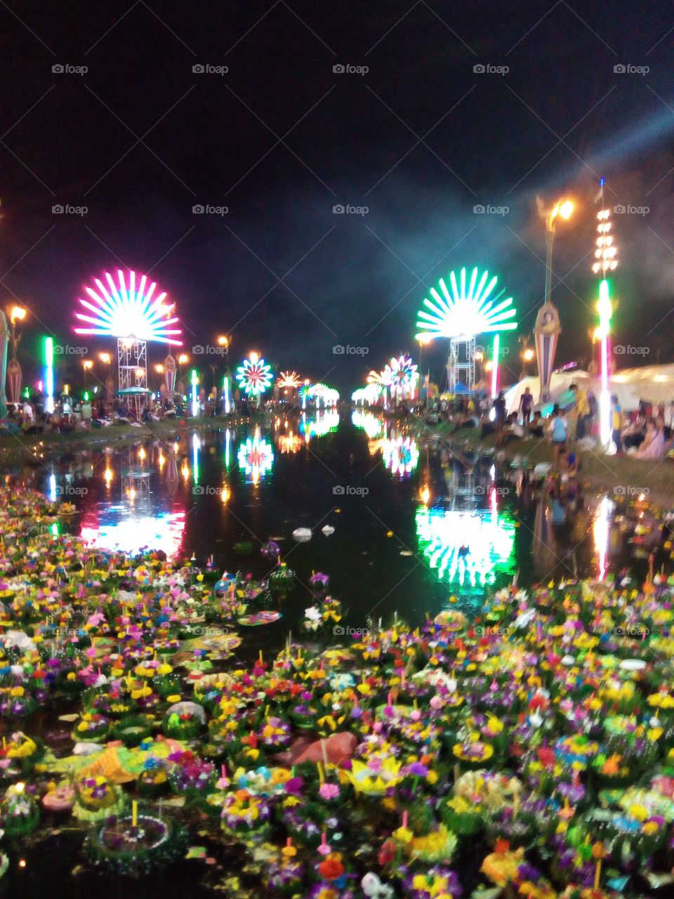 Loy Kratong festival, Bangkok, Thailand