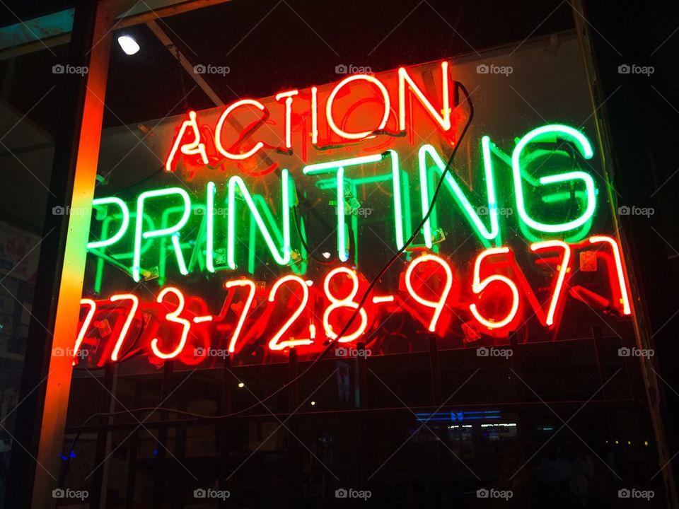 Action printing