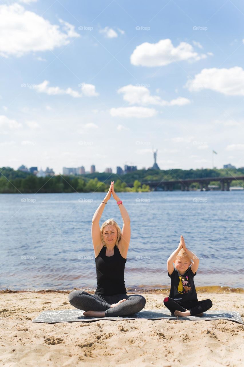 Meditation with mom