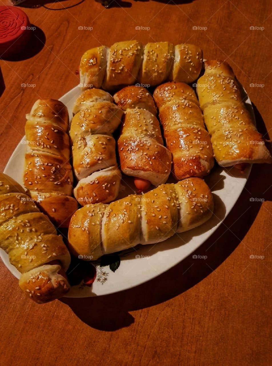 Pretzel dogs