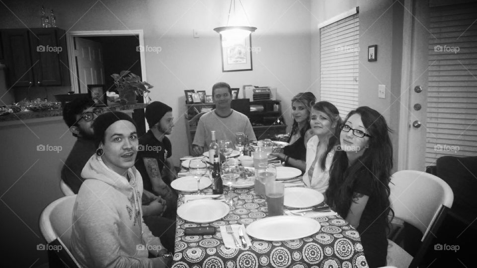 christmas dinner. Christmas dinner with my family