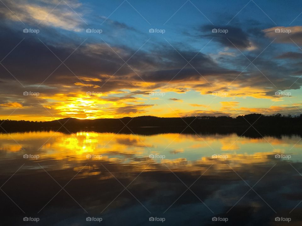 Golden Sunset on the Loch of Skene