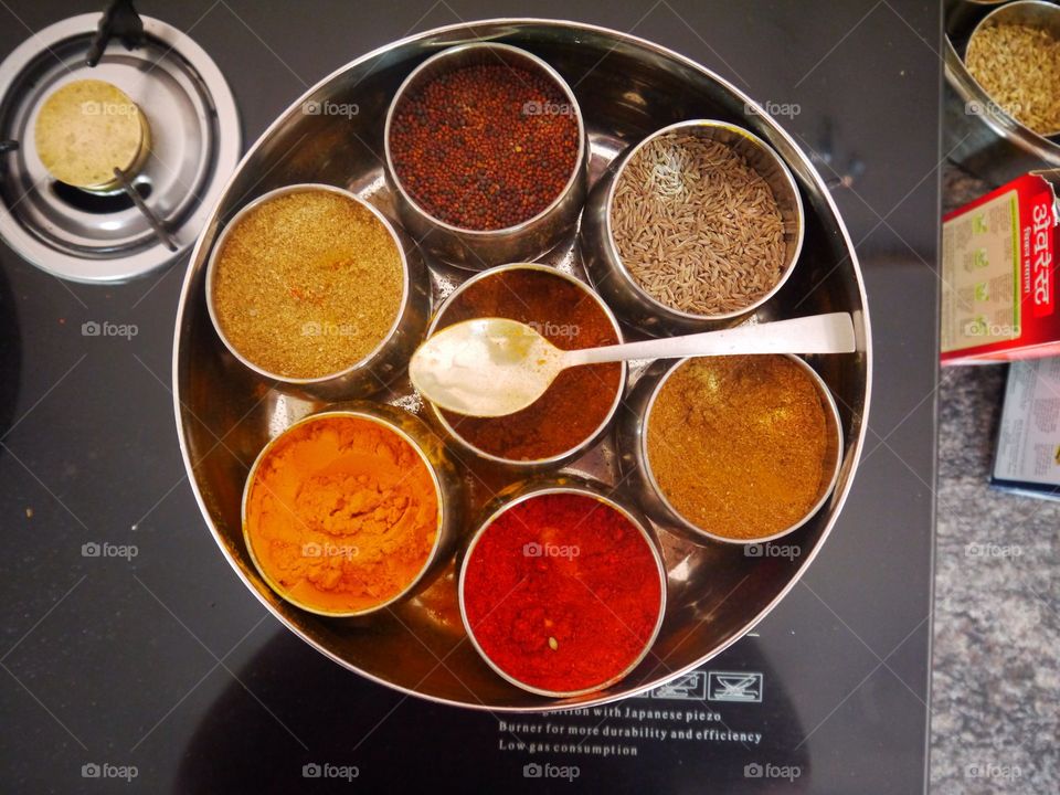 Traditional spices of India 
