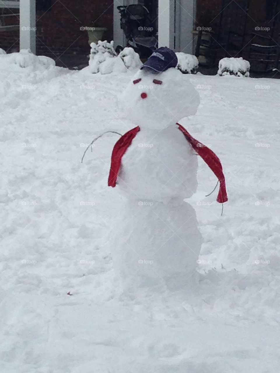 Snowman is cold. 