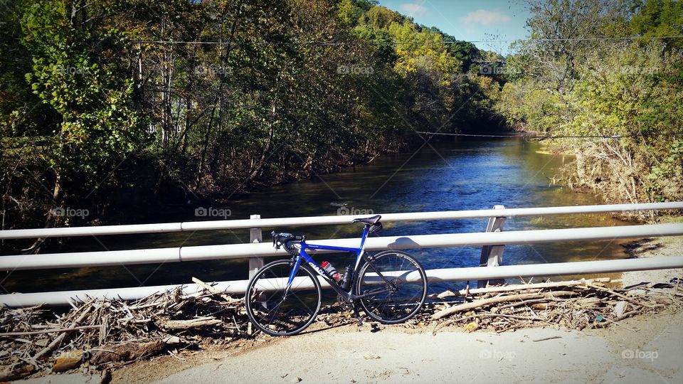 Debris found during a ride after a recent flood